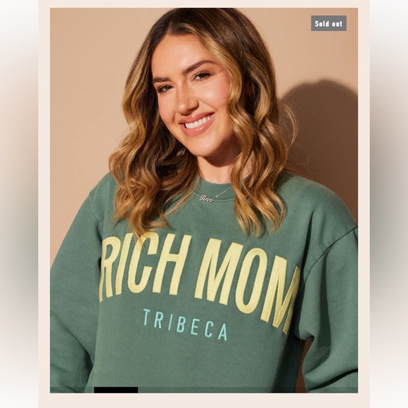 BRAND NEW TINX Rich Mom Tribeca crew neck sweatshirt. - Picture 3 of 6